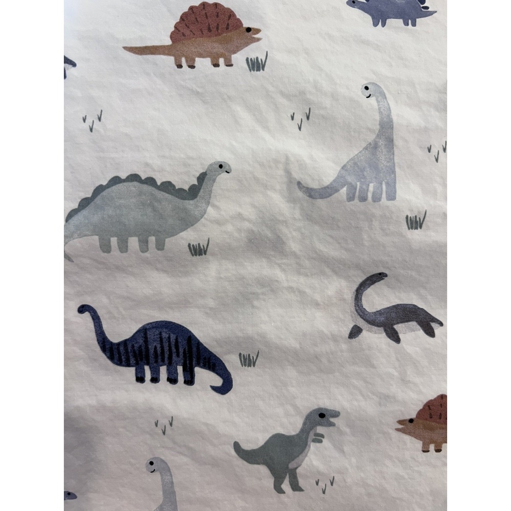Pottery Barn Kids Dillondino Organic Cotton Crib Fitted Sheet Dinosaur Nursery